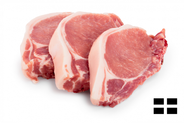Hand Cut Cornish Pork Chops (each / 275-300g)