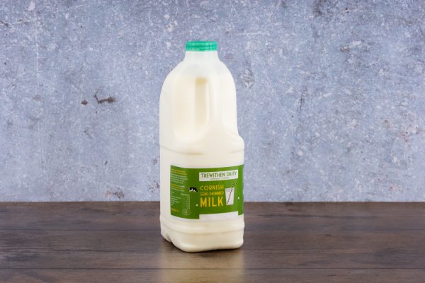 Trewithen Dairy Cornish SEMI-Skimmed Milk 2 litre