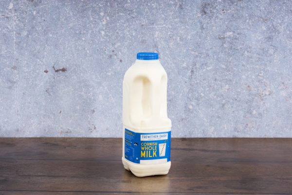 Trewithen Dairy Cornish WHOLE Milk 1 litre