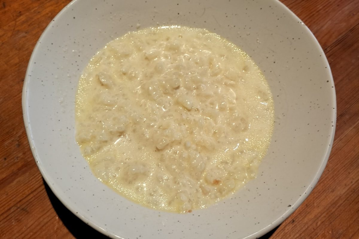 Slow cooker rice pudding