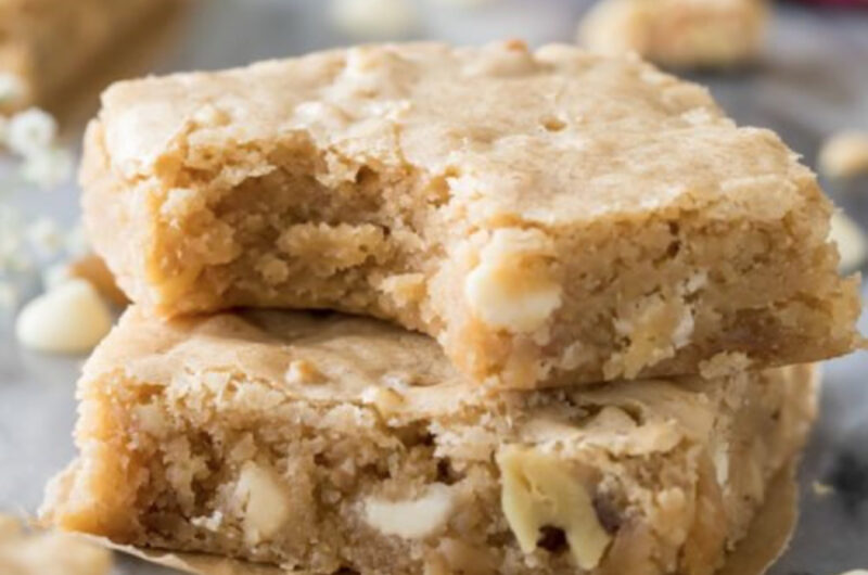 Butternut Squash & Almond Blondies